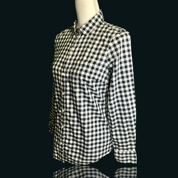 NWOT J. Crew Factory ‘Gingham Lightweight Cotton Shirt in Signature Fit’ Size XS - Picture 6 of 13